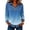 31#Blue, variant on Womens Long Sleeve Blouse V Neck Button Leopard Print Shirt Contrast Collar Cuffs Casual Top Tee for Women Daily Work Wear Blue XL