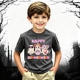 thumbnail image 2 of TGPMGRZ Kids Halloween Shirts Boys Cartoon Print Short Sleeve Tee Tops #A02 Dark Gray 2-3 Years, 2 of 6