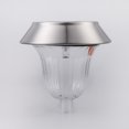 thumbnail image 4 of 2x Acero Inoxidable Luz Blanco LED Césped ín Al Aire Libre Soledad Luz de la trayectoria del jardín, 4 of 6