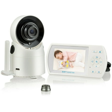 Costway Moniteur Pour Bebe Sans Fil Camera Babyphone Camera Avec Ecran Acl Numerique 3 5 Pour Surveillance Vision Nocturne Infrarouge Audio Bidirectionnel Portee De 300 M Objectif Grand Angle Walmart Canada