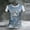 #01 Blue, variant on Women's Independence Day T-Shirts 250th Anniversary USA Flag Map Print Retro Floral Embroidery Short Sleeve Crewneck 4th of July Casual Tees, #01 Beige, XXL