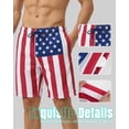 thumbnail image 5 of 9 Inch Men Swim Trunks 2 in 1 with Compression Breathable Liner Quick Dry Stretch Zipper Pockets Summer Beach Shorts for Cruise Beach Pool Board, 5 of 6