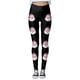 thumbnail image 3 of Leggings de cintura alta para mujer, pantalones de yoga para entrenamiento, suaves, elásticos, cómodos, con estampado navideño, diseño de bloques de color para fitness y running 2678, 3 of 4