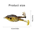 thumbnail image 3 of 5Pcs Artificial Frogs Lures Large Feet Swimbaits Lures Baits Set Soft Fishing Lures Double Propellers Fishing Lures, 3 of 9