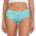 thumbnail image 1 of Fotbe Seashell And Starfish Calzones Estampados para Mujer – Ropa Interior de Algodón, Cómoda, Suave y Elástica-X-Small, 1 of 6