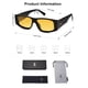 thumbnail image 5 of Gafas de sol SOJOS Trendy Y2K Rectangulares Polarizadas SJ2228 Negro/Amarillo, 5 of 5