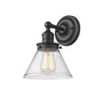 thumbnail image 3 of Millennium Lighting  Eyden 1 Light Sconce with Clear Seedy Glass Shades Matte Black, 3 of 4
