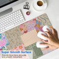 thumbnail image 4 of Long Mouse Pads for Desk,Pioneer Flower Floral Print Pattern Desk Mats on Top Of Desks, Desk Mouse Pad Extra Large with 3mm Non-Slip Base and Stitched Edge for Gaming,Office,Work,Home 31.5"x11.8", 4 of 6