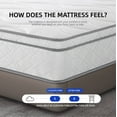 thumbnail image 3 of 12 Inch Full Size Hybrid Cooling Gel Memory Foam Mattress with Pocketed Coils, Skin-Friendly Fabric, Medium Firm Comfort, CertiPUR-US Certified, 3 of 9