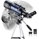 thumbnail image 1 of ESSLNB Telescopio para adultos 700X70 mm con oculares K4/10/20 Telescopios 525X para niños y principiantes Telescopio refractor de imagen erecta con trípode de acero inoxidable Soporte para teléfono y, 1 of 4