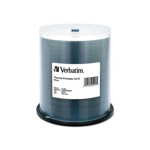 700 MB/80 min 52x CD-R DataLifePlus Printable Recordable Disc - White (100/Pack)