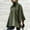 Green, variant on Idoravan Cardigans for Women Spring Women's Fashion Irregular Medium Long Sleeve Zipper Coat Solid Cardigan Coat Cape
