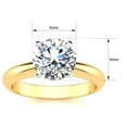 thumbnail image 4 of SuperJeweler 2 Carat Moissanite Solitaire Engagement Ring in 14 Karat Yellow Gold, 4 of 5