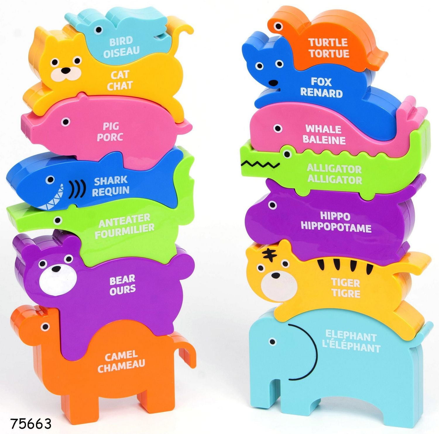 Les étincelles Création Imagine. 7 pièces empilées Puzzle animal, classification