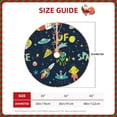 thumbnail image 4 of Bingfone Christmas Tree Skirt Mat Christmas Decoration Interior 48"-Funny Spaceships, 4 of 8