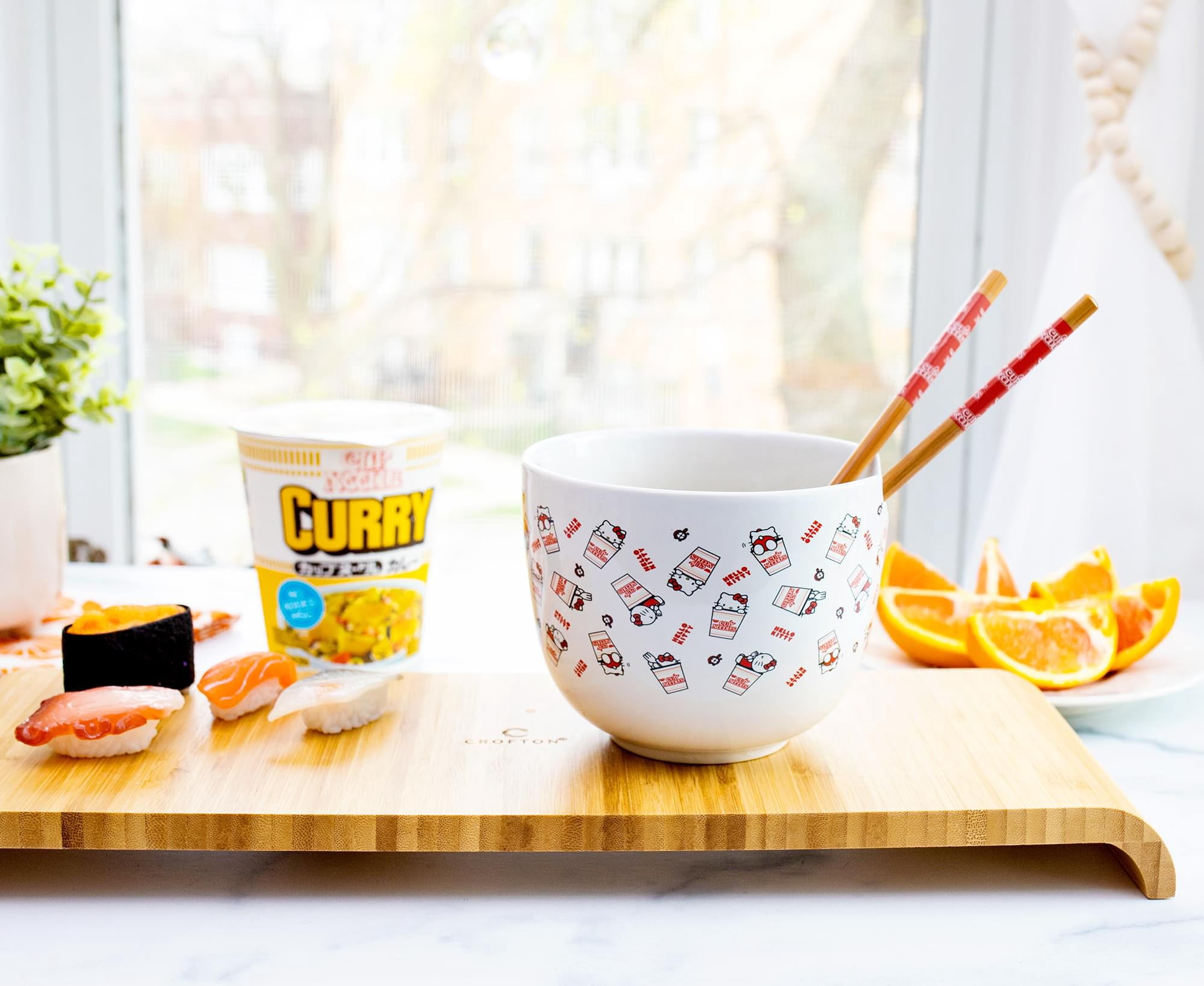 Hello Kitty x Nissin Cup Noodles Ramen Bowl and Chopstick Set - Thumbnail 2