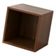 thumbnail image 5 of Estantería organizadora de almacenamiento de madera en forma de cubo, estante de exhibición moderno, caja cúbica de madera Madera oscura, 5 of 9
