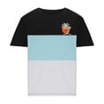 thumbnail image 4 of Mens Casual Pantalones Cortos Cuello Redondo Patchwork Impresión Suéter Blusa de Fitness, Camisetas para Hombre, 4 of 4