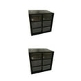 thumbnail image 4 of relayinert Plastic Functional And Stylish Jiugongge Storage Drawer - Easy Access With Multiple Colors black Six Palaces Grid 2Set, 4 of 6