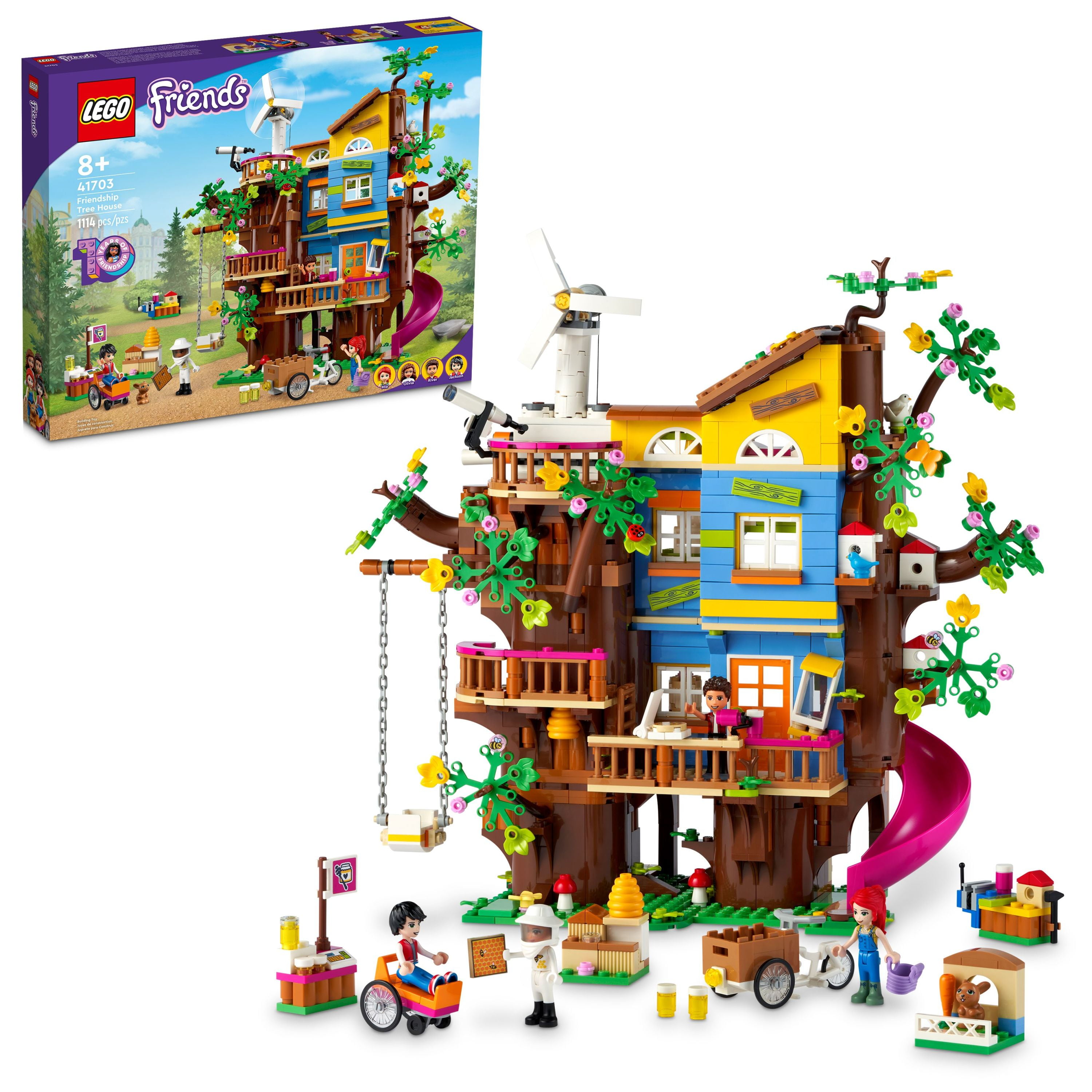 LEGO Friends Friendship Tree House 41703 Set with Mia Mini Doll, Nature Eco Care Educational Toy, Gifts for Kids, Girls and Boys aged 8 Plus