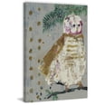 thumbnail image 2 of MARMONT HILL  - Handmade Metallic Winter Owl Printing Print on Wrapped Canvas 8x12, 2 of 5