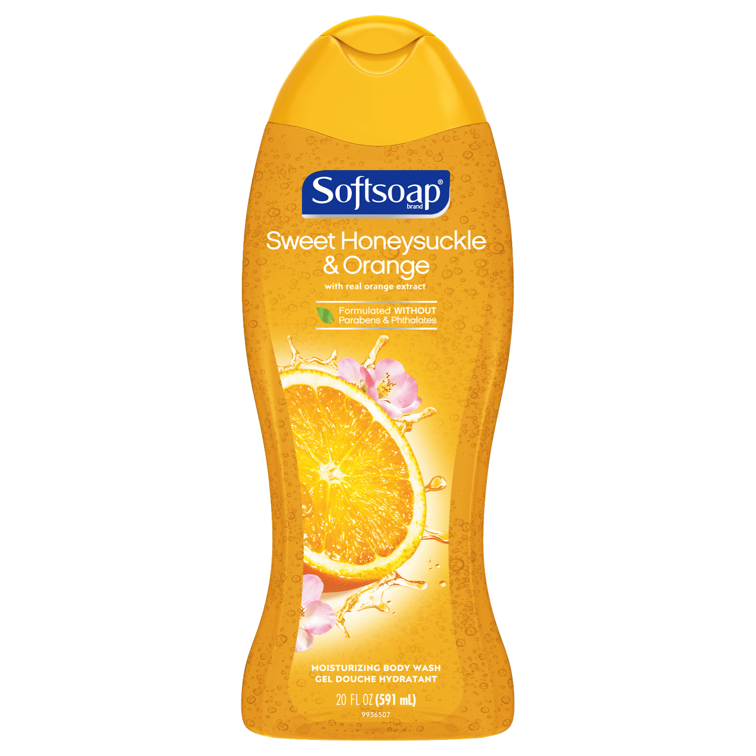 Softsoap Moisturizing Gel Adult Body Wash, Sweet Honeysuckle and Orange, for All Skin Types, 20 fl oz
