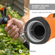 HydroTech Heavy Duty 8-Pattern Firemans Hose Nozzle
