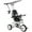 Blanc, variante sur Qaba Tricycle 6 en 1 pour Enfants avec Guidon et Auvent Amovibles, Blanc