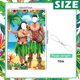 thumbnail image 2 of Banner hawaiano Luau Tiki Tudomro con fondo de 185 x 120 cm, 2 of 7