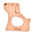 thumbnail image 4 of Anillo  dentición de madera del bebé pájaro perro ballena CUTICAT chupete mordedor infantil, 4 of 8
