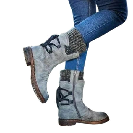 

Lace-Up Snow Boots Back Lace Up Snow Boots For Women Ladies 40 Wine Red