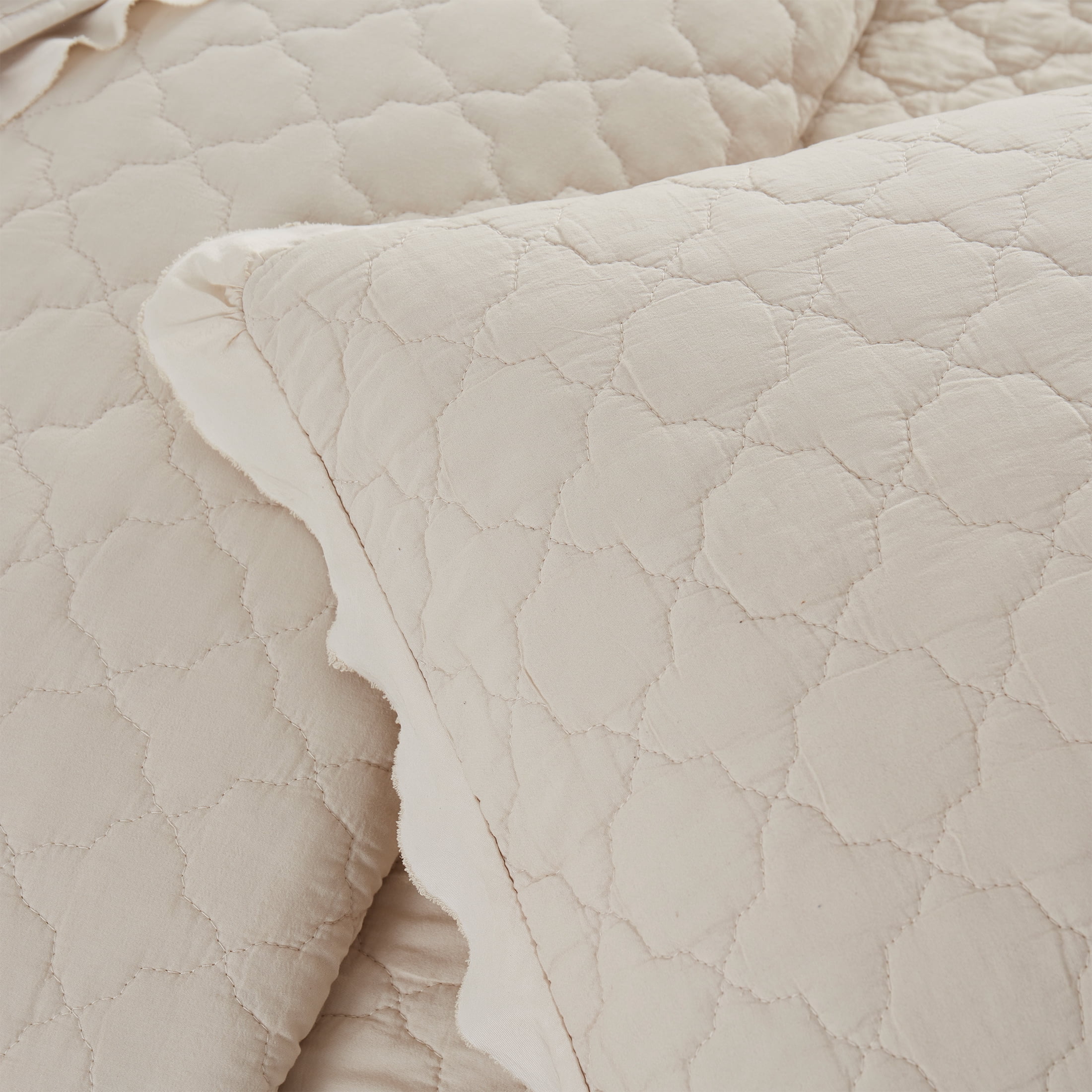 My Texas House Penelope Taupe 3-Piece Quilt Set, Full/Queen