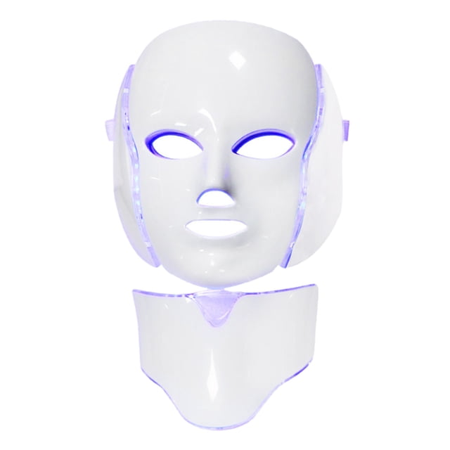 7 Colores LED Photon Face Neck Skin Dispositivo Antienvejecimiento Enchufe de La UE Sunnimix Terapia facial ligera portátil
