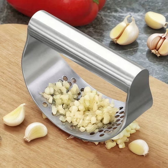 1 Pcs Stainless Steel Garlic Mincer Heavy Duty Garlic Press, Kitchen Garlic Chopper