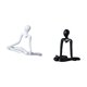 thumbnail image 5 of Escultura abstracta de pensador creativo, figura decorativa, adorno de mesa único, estatua para entrada, dormitorio, armario, estantería, regalo de in, 5 of 8