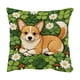 thumbnail image 2 of Funda de almohada de poliéster de pelusa corta, 45 cm, efecto tridimensional, bonita funda de almohada decorativa bordada para sofá, dormitorio, sala de estar, decoración del hogar, dormitorio, almoha, 2 of 6