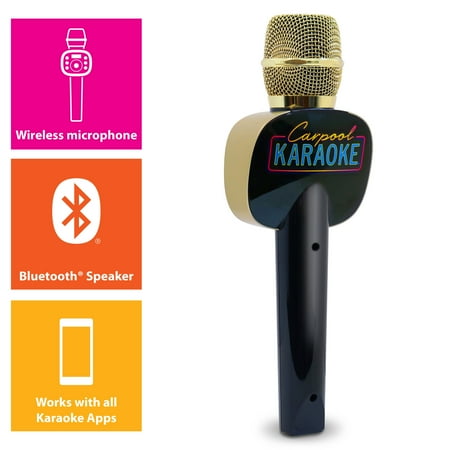 Singing Machine - Carpool Karaoke The Mic 2.0 Karaoke System - Gold
