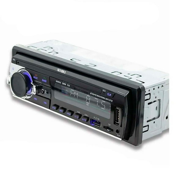 Auto Estéreo Con Asistente De Voz Con 2 Puertos USB De Carga Rápida Compatible Con FM Y Bluetoth