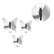 thumbnail image 1 of Cateissary 12/24 Uds pegatina de espejo para pared calcomanía mariposas 3D espejo pared arte fiesta boda hogar decoraciones mariposa nevera pared Decoración del hogar plata 12 piezas Cateissary HA001498-01, 1 of 1