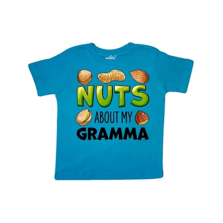 

Inktastic Nuts About My Gramma Peanut Almond Pistachio Gift Toddler Boy or Toddler Girl T-Shirt