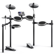Electric Drums set for Beginner with 150+ Sounds Quiet Mesh Drum Pads Throne Sticks