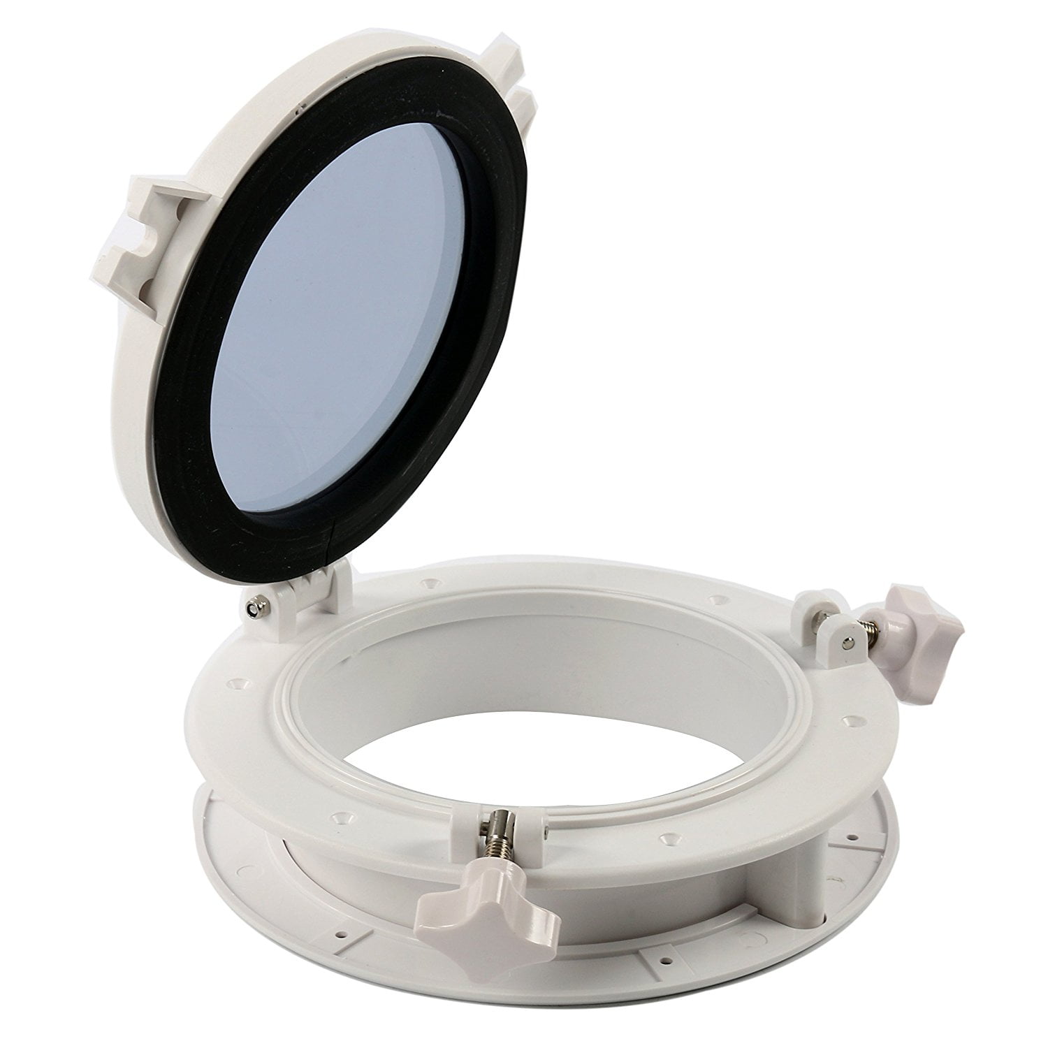 Boat Yacht Round Opening Portlight Porthole 10/" Replacement Window ABS /& Black