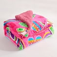 thumbnail image 2 of NC Sherpa Blanket Multi-color Polyester Reversible Bed Blankets Twin (Count 2), 2 of 7