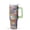 Light-green-1, variant on 40 oz Tumbler with Handle and Straw for Women, Stainless Steel Insulated Mug with Leakproof Lid, Cute Pink Floral Tile Mug for Girls, Teens, and Commutes