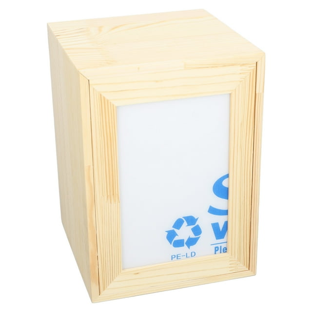 Wooden Pet Memorial Urns, Cat Dog Funeral Cremation Ashes Box with Photo Frame