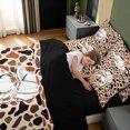 thumbnail image 4 of Manfei Retro Duck Camo Twin Bedding, Countryside Camouflage Bedding Comforter Set, Wheat Orange, Black Reversible, 7 Pieces, 4 of 6