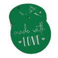 thumbnail image 1 of Inkdotpot Silver Foil Paper Hang Tags Made With Love Text Favor Tags 100 Pieces, 1 of 6