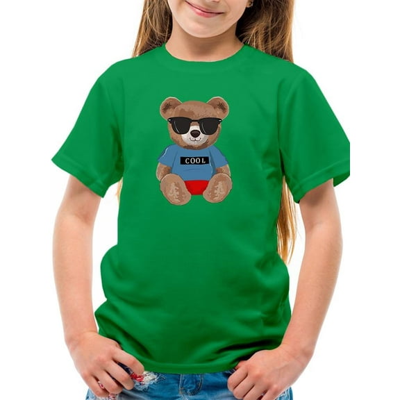 Fashion Bear Cool Boy T-Shirt Juniors -Image by Shutterstock,  x-Large