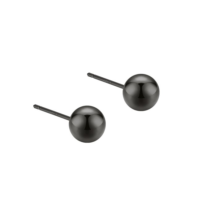 Pendientes de plata de ley S925 para hombres y mujeres, sencillos, avanzados, fotosensibles, con superficie redonda, con cuentas, diseño de aguja para la oreja