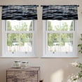 thumbnail image 2 of LALILO Kitchen Curtain Valance Ocean Dark Night Water Rod Pocket Window Curtain 52"x 18" Set of 2, 2 of 5